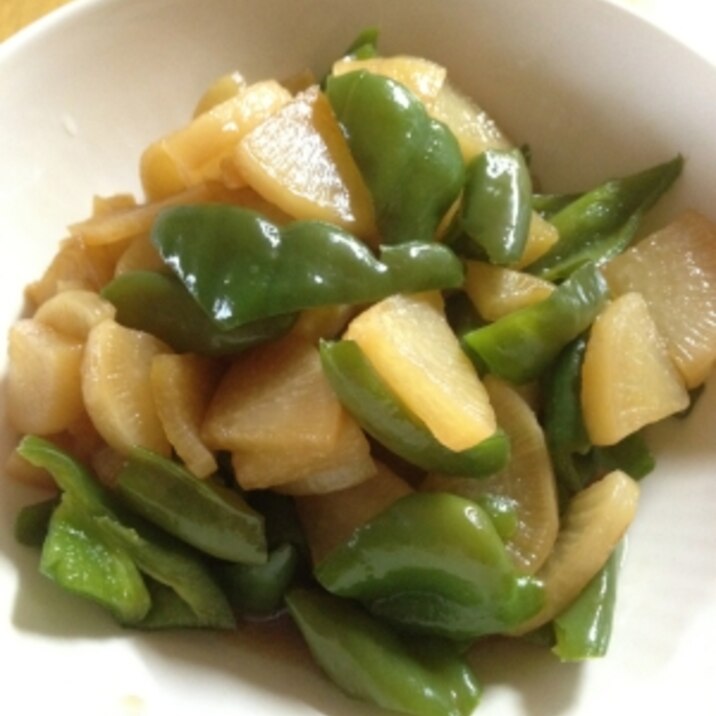 簡単副菜 ピーマンと大根の甘辛煮 レシピ 作り方 By チーズケイ子 楽天レシピ